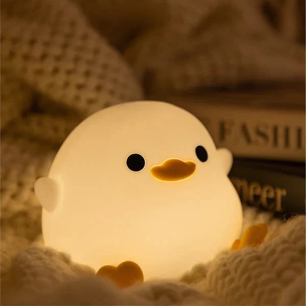 Veilleuse Canard LED Mignonne et Souple – Lampe Canard Rechargeable USB, Idée Cadeau