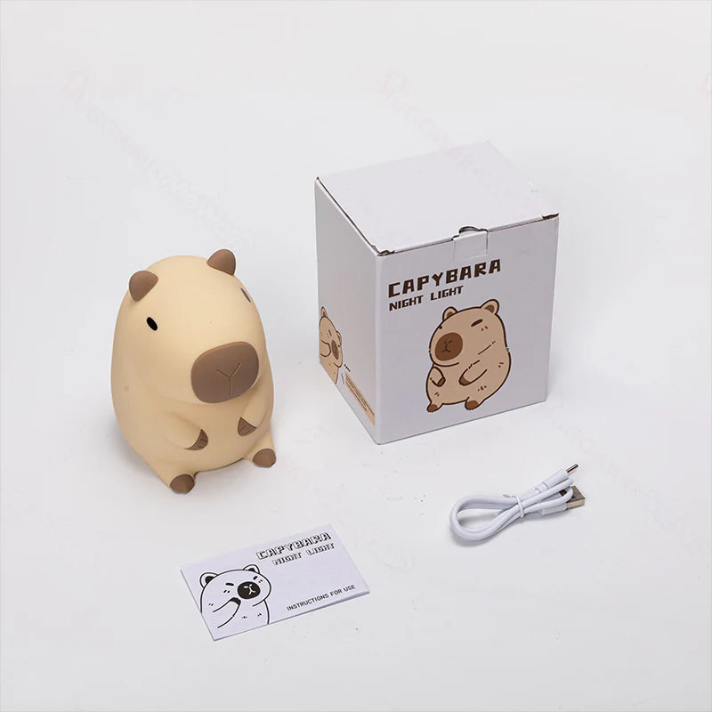 Veilleuse spongieuse Lociena® Capybara - Cadeau parfait 🎁