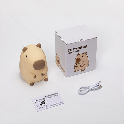 Veilleuse spongieuse Lociena® Capybara - Cadeau parfait 🎁